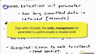Oracle Database 11g Managing Undo