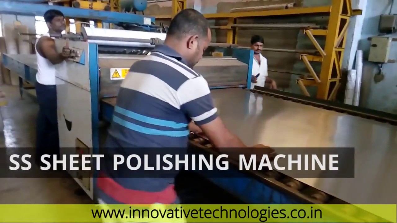 SS Sheet Polishing Machine, Stainless Steel Polishing Machine YouTube