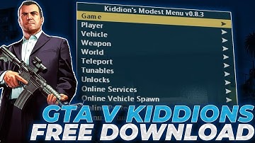 KIDDIONS MOD MENU | NEW BEST GTA V ONLINE HACK 2024 | UNDETECTED | GTA V FREE | DOWNLOAD TUTORIAL