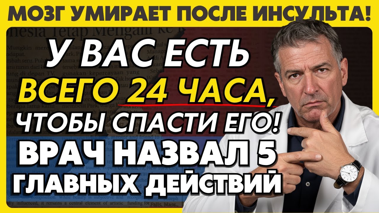 ВРАЧ: Первые 24 Часа ПОСЛЕ Инсульта — Самые Важные! Сделайте Эти 5 Вещей, Чтобы Спасти Мозг