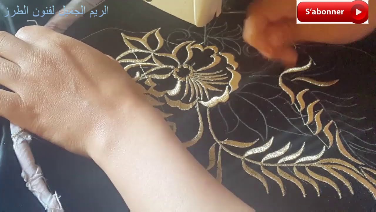 طرز الشعرة _ رشمة ميكرو طرزتها بالماشينة فلينقمان خرجت روعة