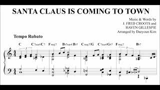 Download Lagu [Carol Jazz Piano] Santa Claus Is Coming To Town (sheet music) MP3