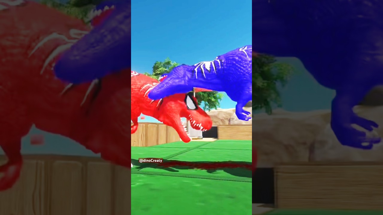 Blue Spider vs Red Spider T-rex 