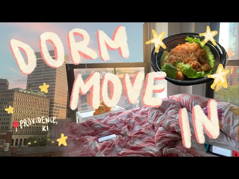 ✨COLLEGE DORM MOVE IN DAY 2020 // art school (RISD) quarantine meals, walks, etc.