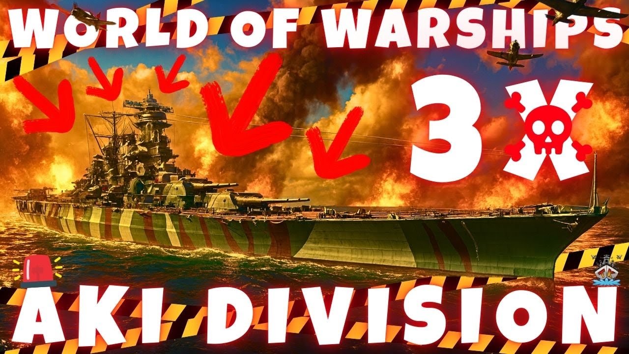 💛 3x AKI als Division?! – „BRUTAL STARK!!!“ 💛 | XL Special | World of Warships 🚢🔥