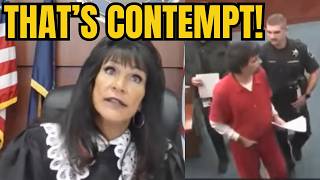 Defendant Thinks He Knows the Law... Judge Holds Him in Contempt
