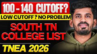 100–140 Cutoff 📈 Best Colleges in South Tamil Nadu | TNEA 2026 Tamil