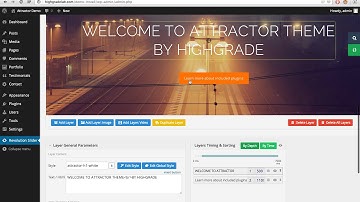 Attractor WordPress Theme - Create the Home Slider