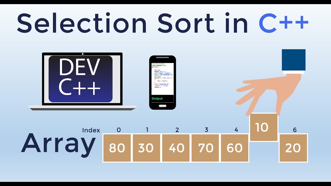 Selection Sort in C++ in Urdu/Hindi - YouTube