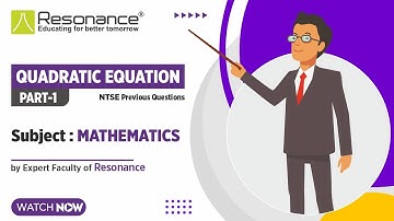 Quadratic equation | Part -1 | Mathematics | NTSE Previous year Questions | by Reso Expert