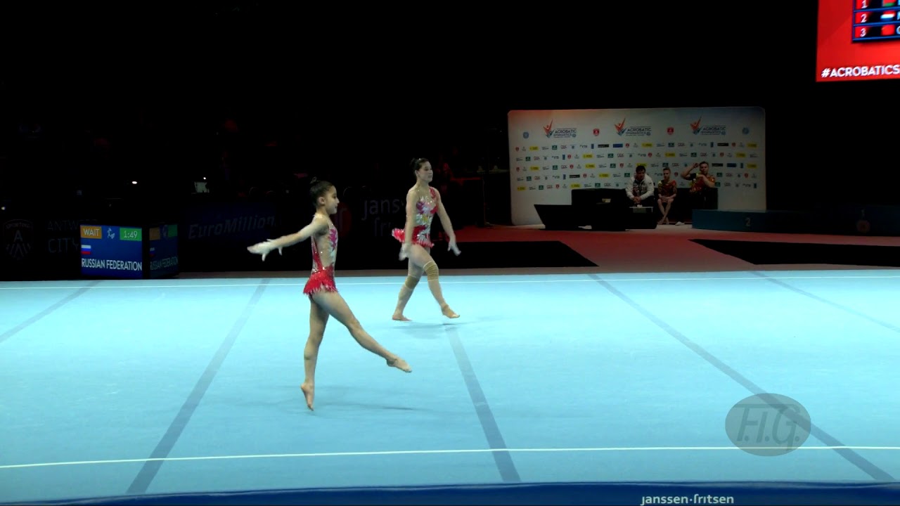 DPR Korea (PRK) - 2018 Acrobatic Worlds, Antwerpen (BEL) - Balance  Women's Pair