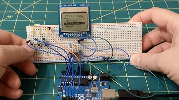 Arduino Nokia 5110 LCD Menu