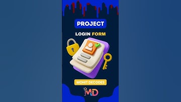Login Form Project | HTML & CSS Project #mohitdecodes #project #shorts