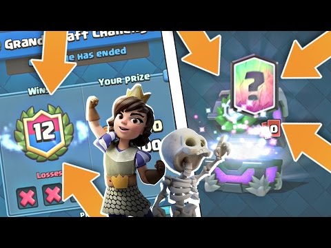 Clash Royale - 12 Wins in Draft Challenge! 12 WIN CHEST OPENING! + LEGENDARY REWARD!
