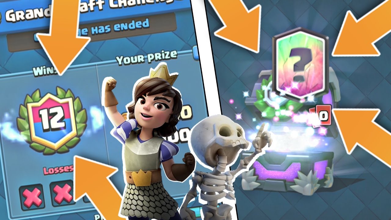Clash Royale - 12 Wins in Draft Challenge! 12 WIN CHEST OPENING! + LEGENDARY REWARD!