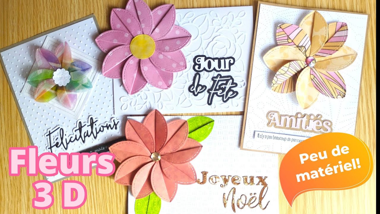 Ne loupez pas ces fleurs en 3D, super faciles et belles - Tutoriel Carterie