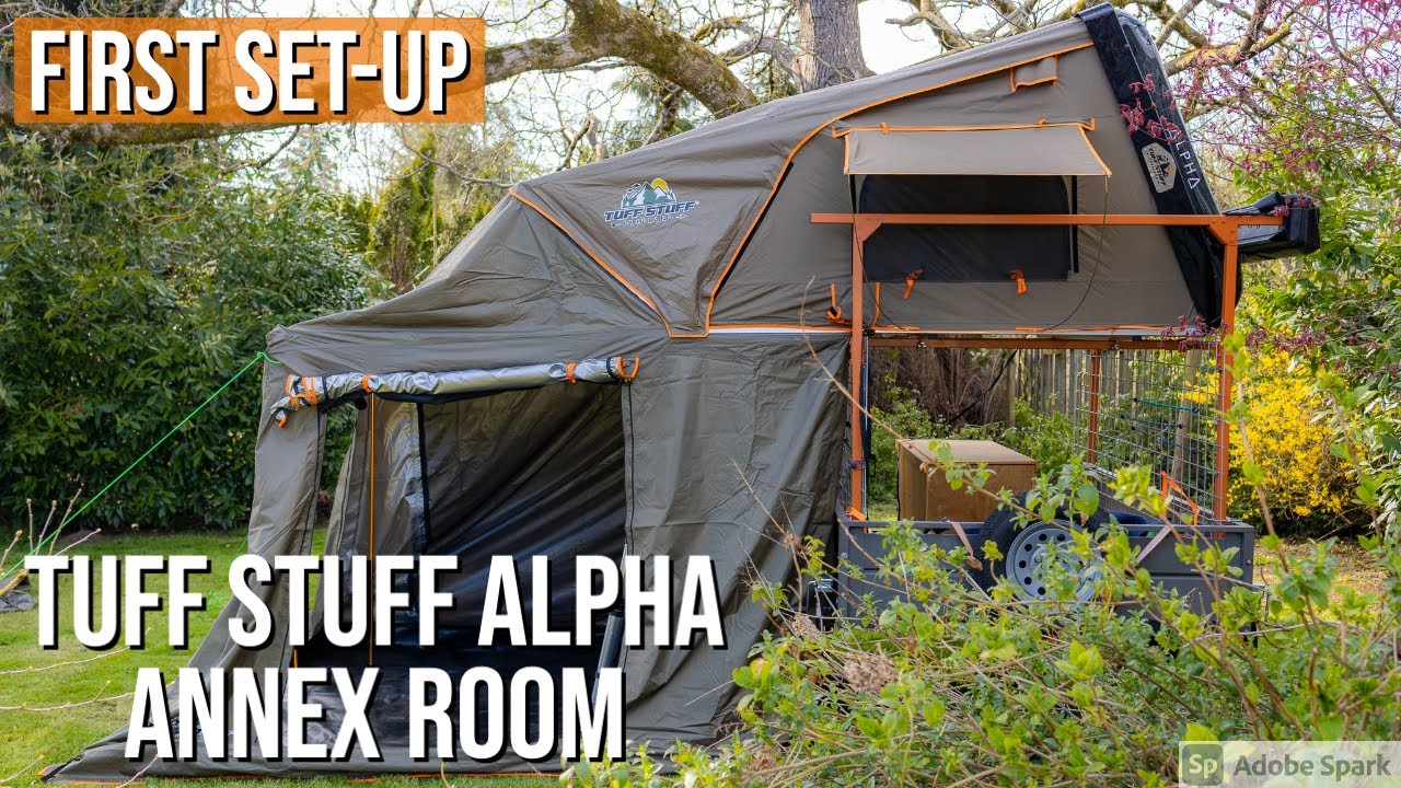 Tuff Stuff Alpha - Annex Room for Roof Top Tent Trailer - First Setup