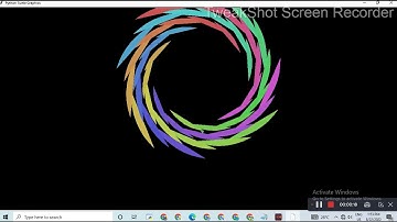 awesome design 13 || Python turtle graphics || Python for beginners || Study easier by Pooja Patel