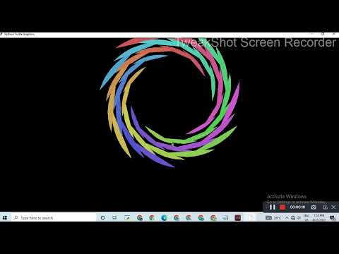 awesome design 13 || Python turtle graphics || Python for beginners || Study easier by Pooja Patel