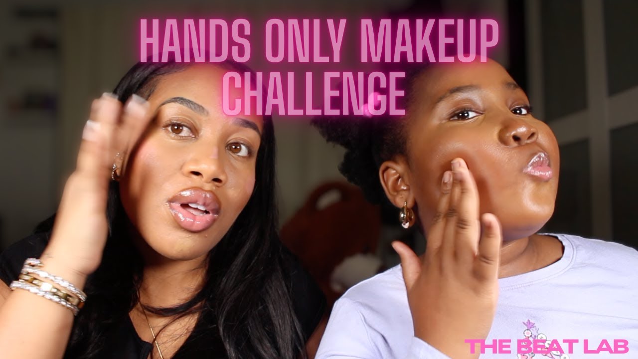 Doing Our Makeup With ONLY Our Hands | The Beat Lab