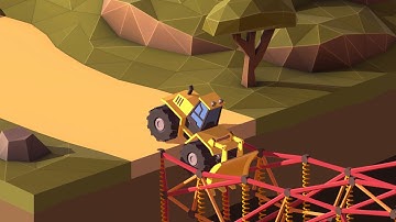 Poly Bridge 2 Challenge: Flipping Vehicles (Challenges 3-01, 3-02, 3-03, 3-04) [26]