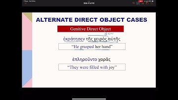 Alternate Direct Object