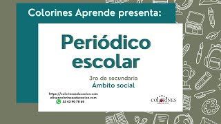 Periódico escolar Tercero secundaria