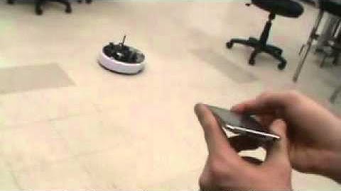 Qbot control using iPod