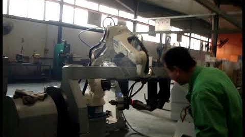OTC FD Series Welding Robot- Car Exhaust Pipe