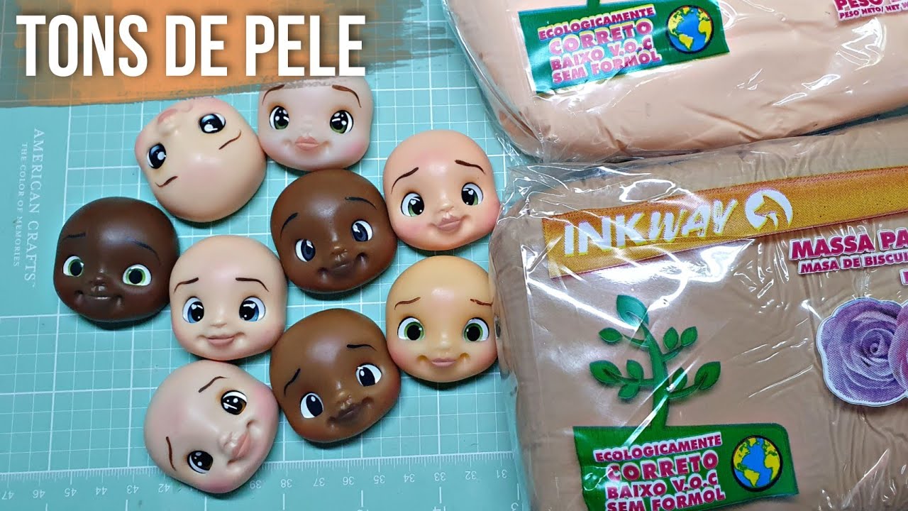 Tons de pele no BISCUIT com a massa @InkWay