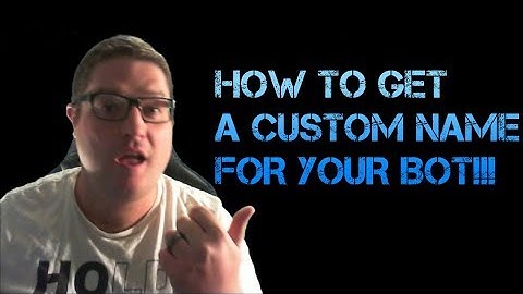 How to get a custom name for your Bot! Streamlabs OBS