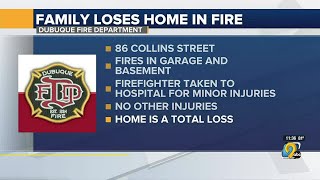 Dubuque home uninhabitable after Wednesday morning fire