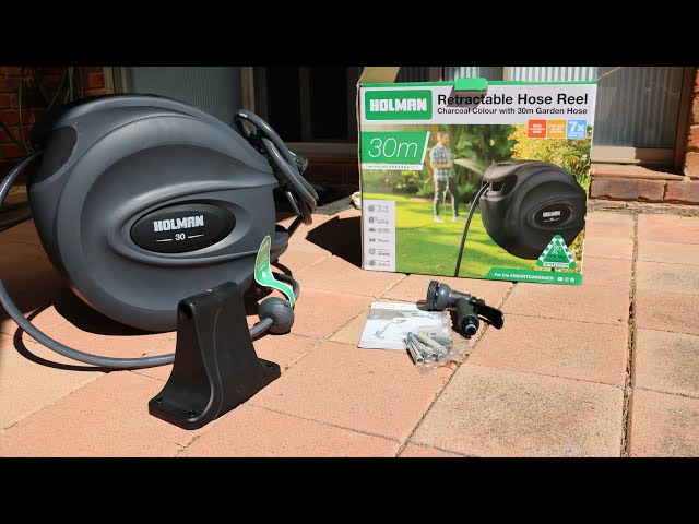 Holman, 30m Retractable Hose Reel—Charcoal