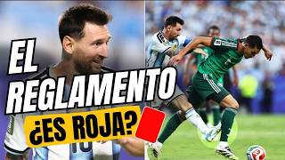 ¿ERA ROJA a MESSI según EL REGLAMENTO? La ACCIÓN POLÉMICA que DIVIDE al FÚTBOL