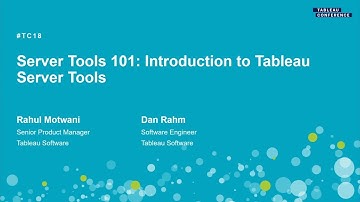 Server tools 101 | Introduction to Tableau Server tools