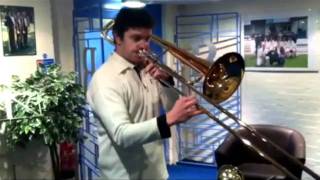 Csaba Wagner Testing New Rath R90 Contrabass Trombone