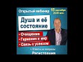 Открытый вебинар. Мир в ДУШЕ = результаты в жизни. Самоочищение