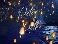 Starry Ocean Night with Floating Lanterns
