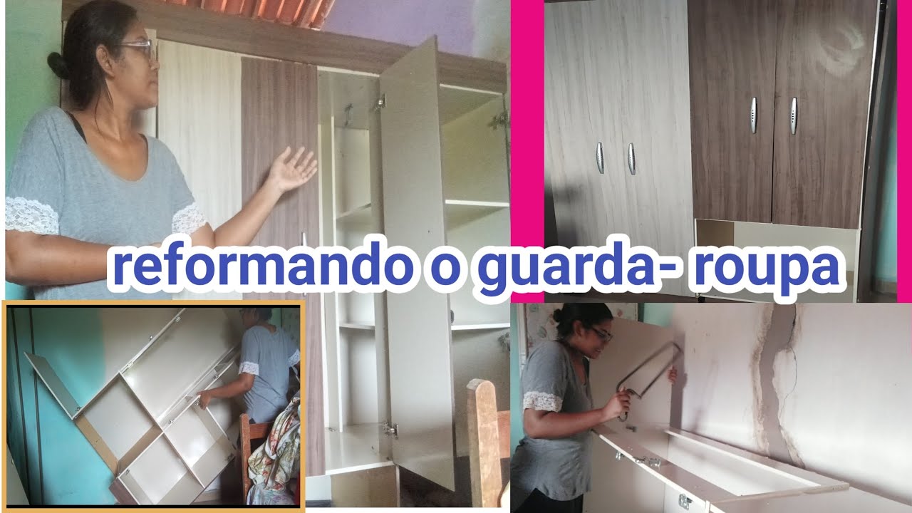reformei meu guarda roupa velho 😯 em um lindo guarda roupa 👏