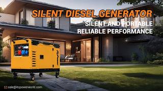 8kW Silent Diesel Generator Review – Euro 5 Compliant, Low Noise, Easy to Move