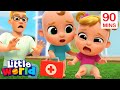 The boo boo song  learning songs  more kids songs  nursery rhymes by little world