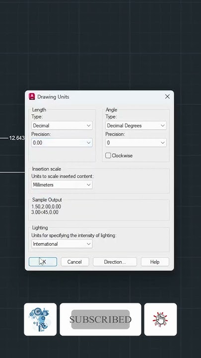 how-to-set-units-in-autocad-drawing-autocad-units-command-youtube