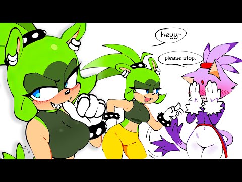 SURGE & BLAZE THE CAT (Sonic Comic Dub)
