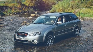 Video thumbnail of "Subaru Outback fords in the mountains"