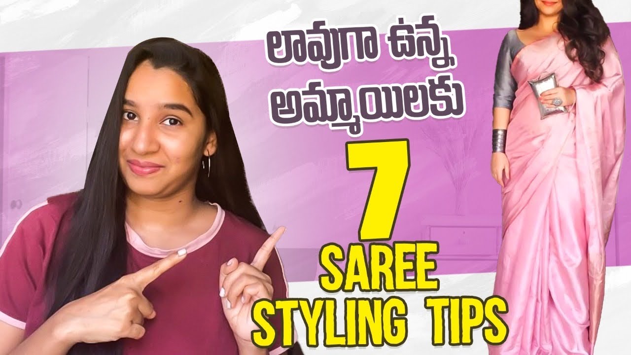 Saree style tips for plus size women saree tips for fat women saree tips and tricks 