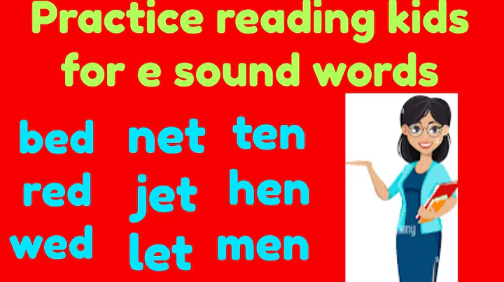 Learn to read 3-letter word | E sound | Phonics | Reading guide for beginners, toddlers |