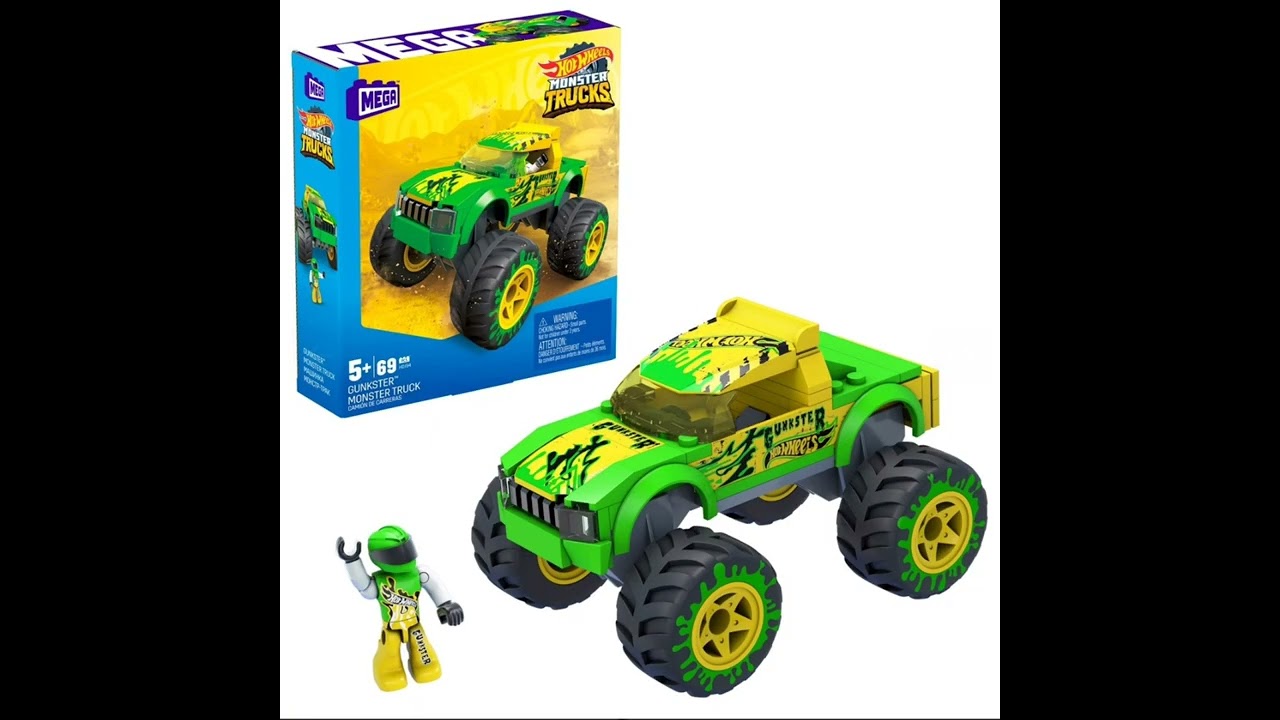 Hot Wheels Mega Construx Gunkster Monster Truck