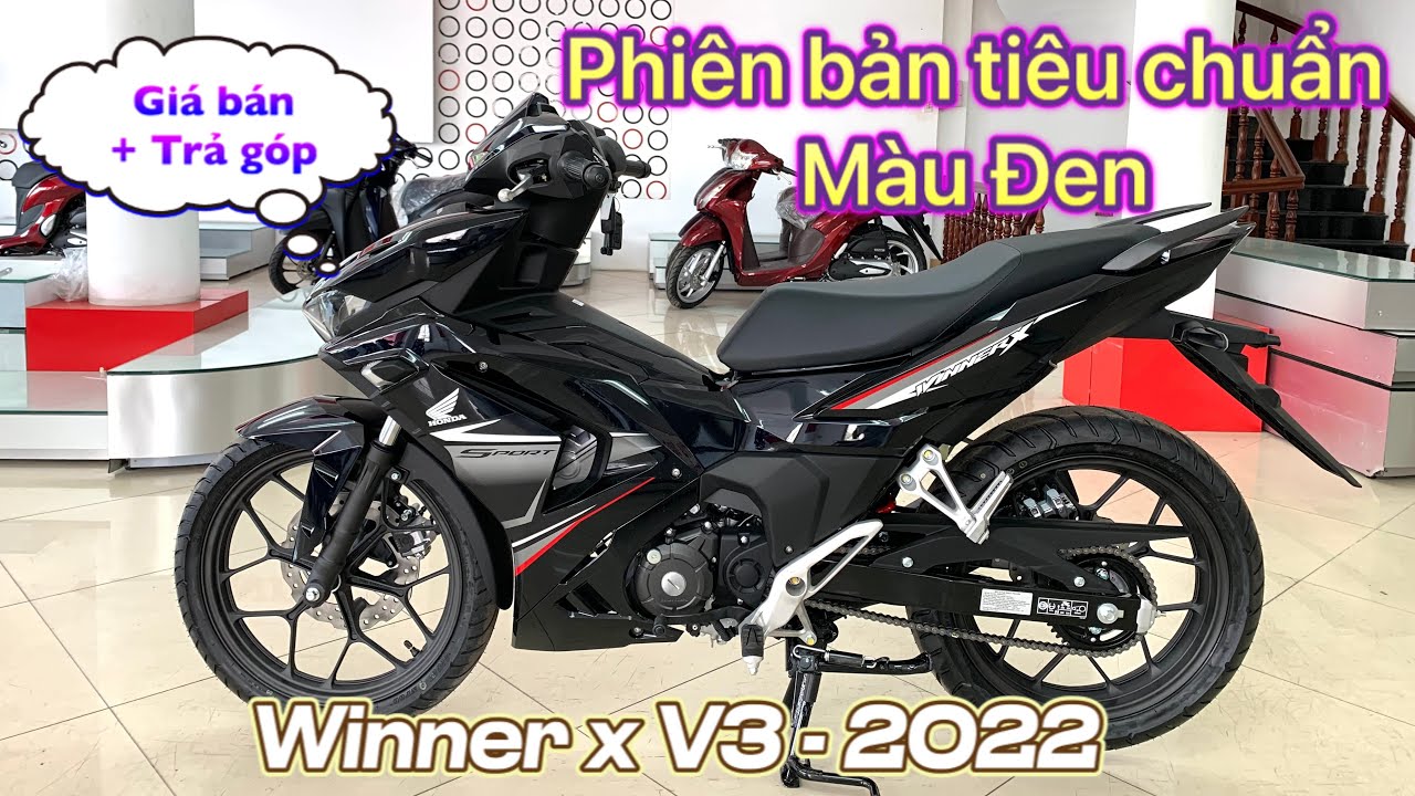 Tem xe Winner 150 thiết kế Cá mập nhôm đen nhám