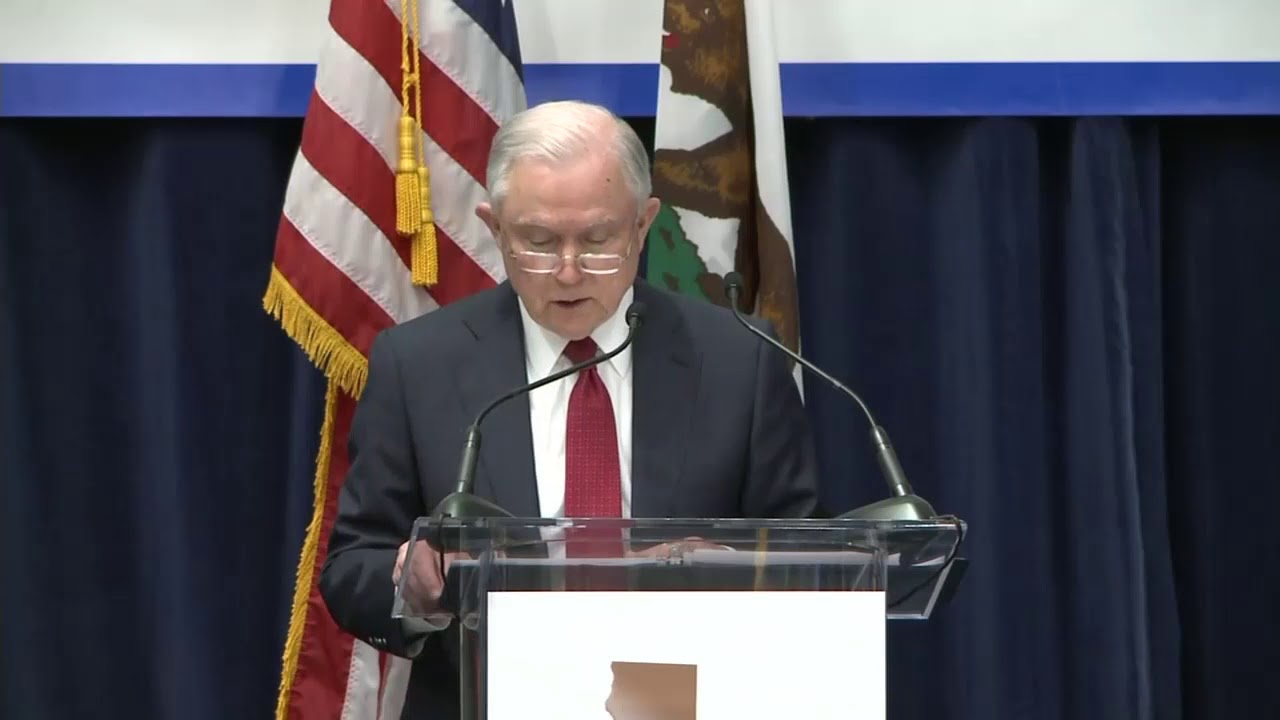 US Attorney General Jeff Sessions tells California: 'We have a problem'