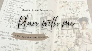 ✨April Youtube Loop Group! Using 'Creative Space'...in my wellness planner!✨